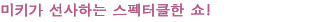 미키가 선사하는 스펙터클한 쇼!