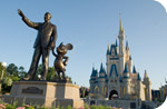 Statue Walt Disney and Mickey Mouse - Disneyland vacation packages